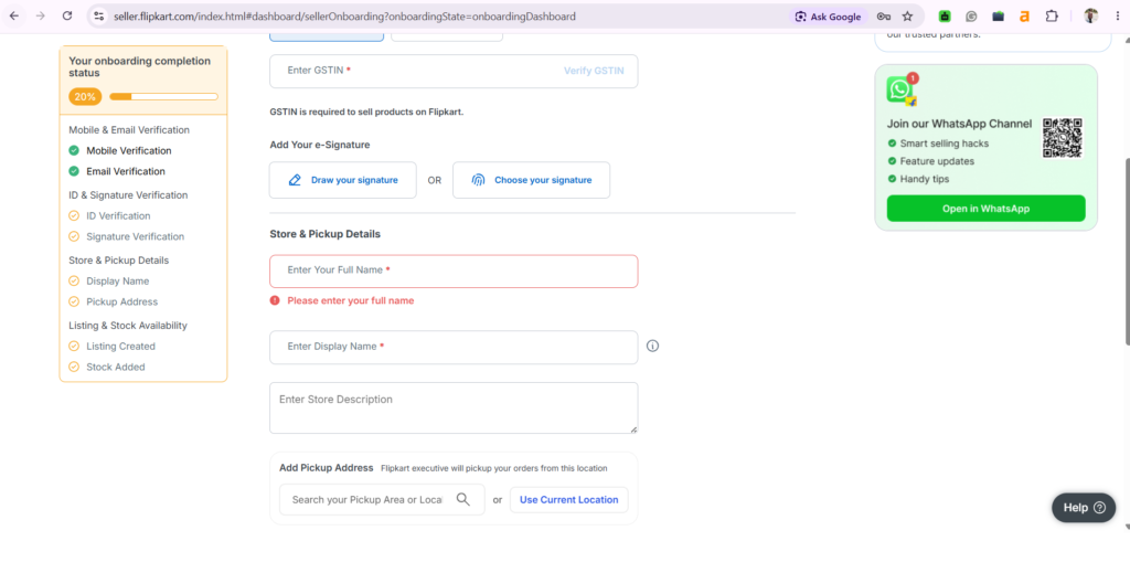 Enter your bank account number and IFSC code